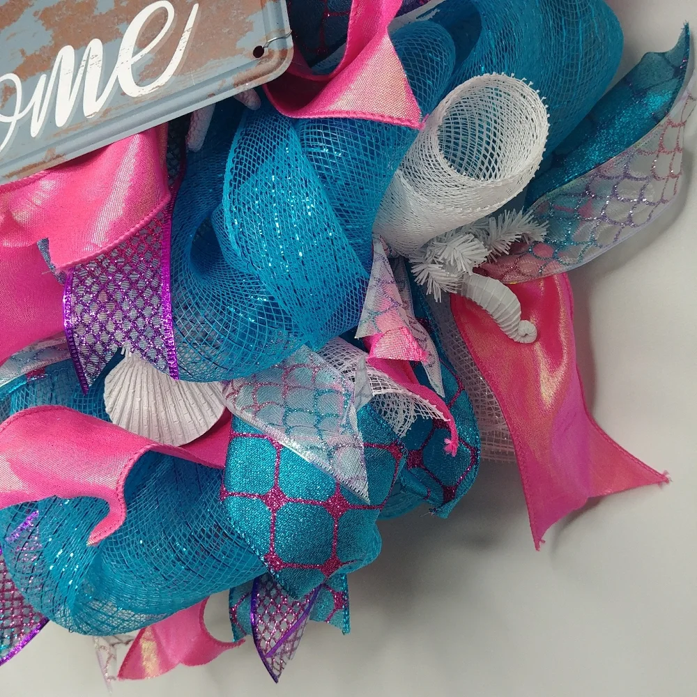 Mermaids Welcome Handmade Wreath